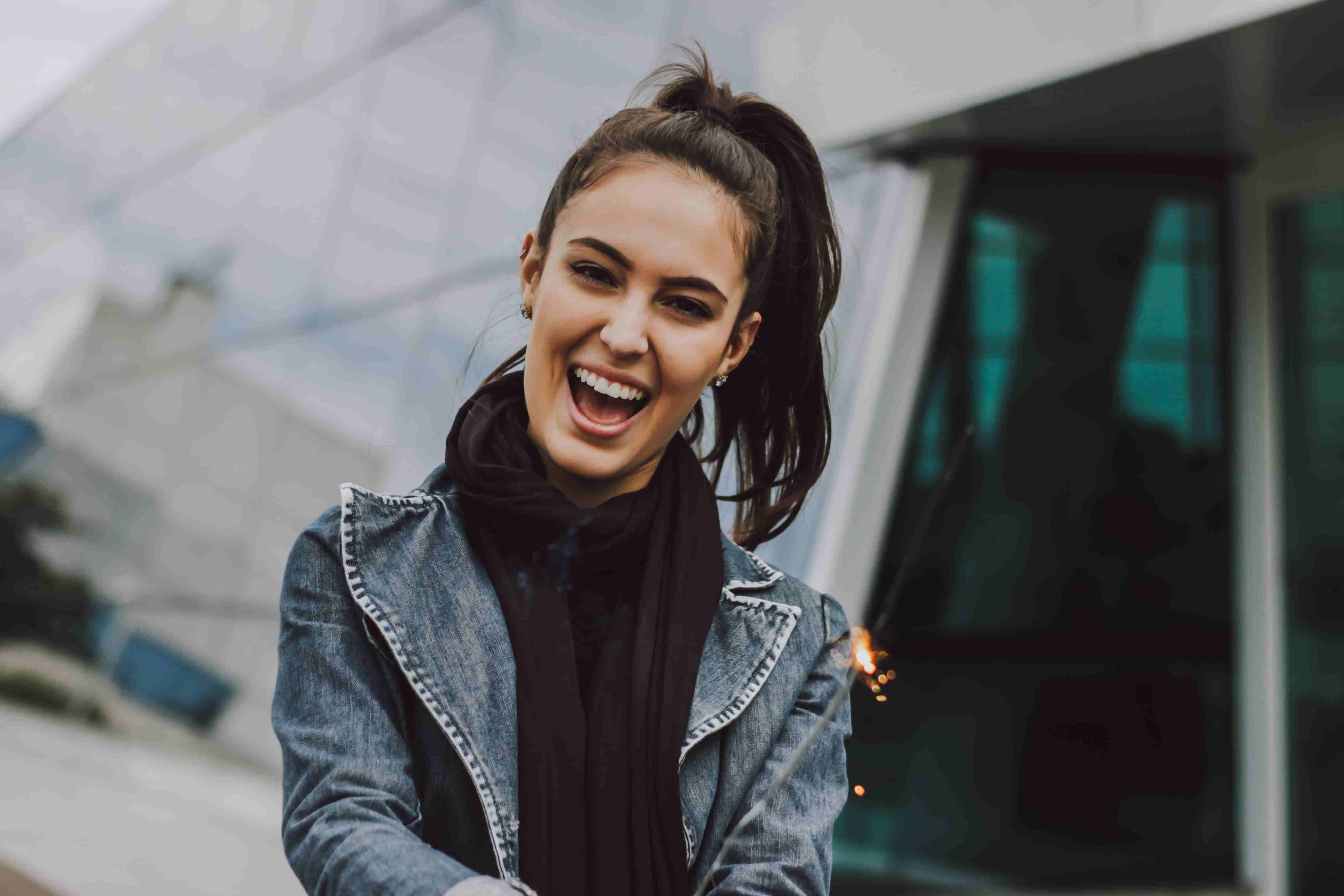 an adult white woman smiling